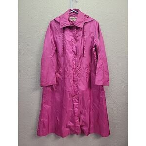 Grand Tier Windbreaker Trench Coat Size 8 (missing tie strap)